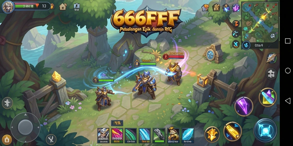 Gameplay menarik dalam dunia RPG yang penuh petualangan.