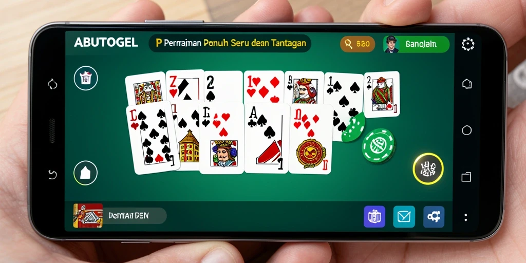 Tampilan gameplay seru dalam ABUTOGEL yang menarik.