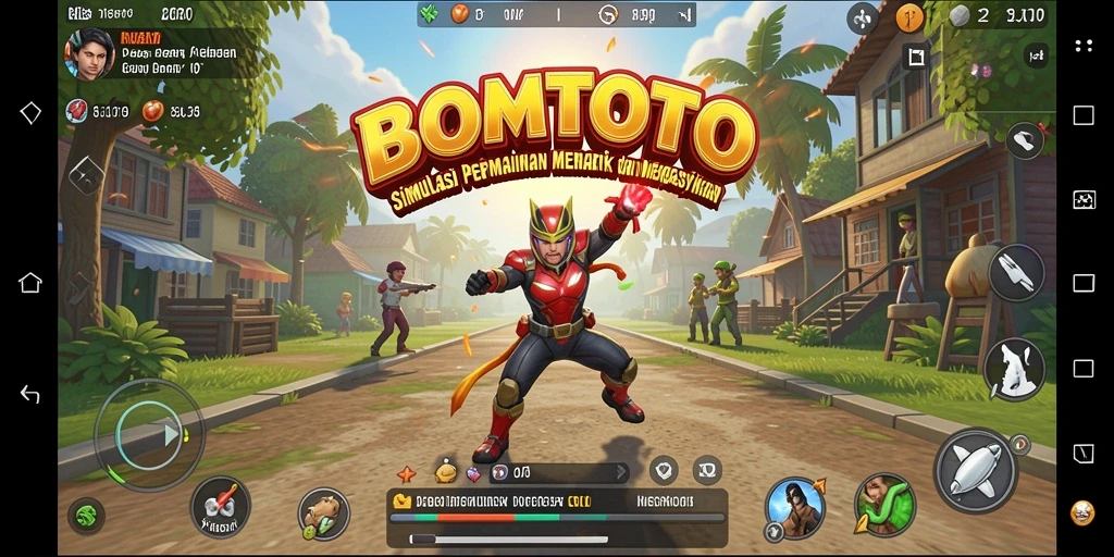 Tampilan gameplay BOMTOTO yang penuh warna dan interaktif.