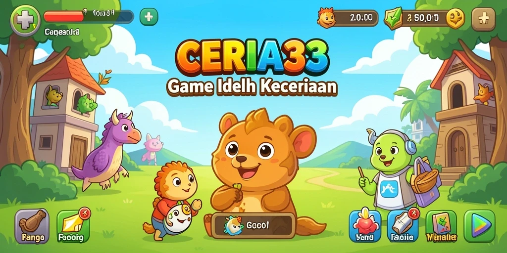 Tampilan gameplay ceria dan menyenangkan dari CERIA33.