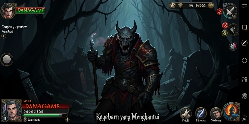 Gameplay menegangkan dari DANAGAME yang penuh ketegangan.