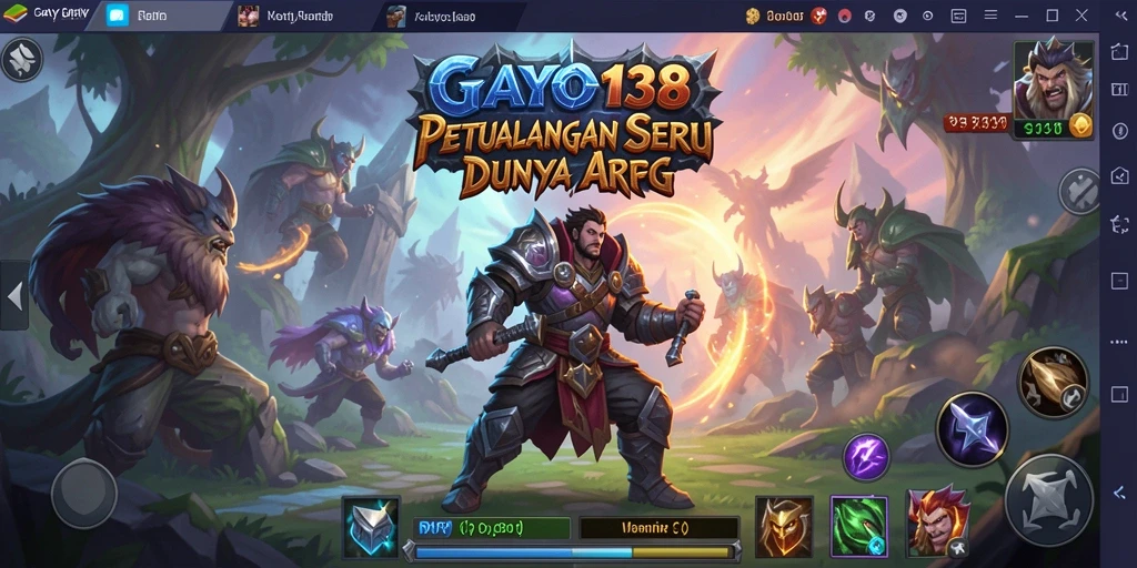 Screenshot menampilkan aksi tempur seru dalam GAYO138.