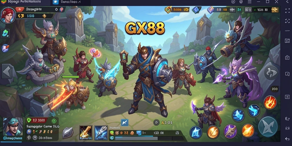 Tampilan menarik dari gameplay SLG GX88 yang mendebarkan.