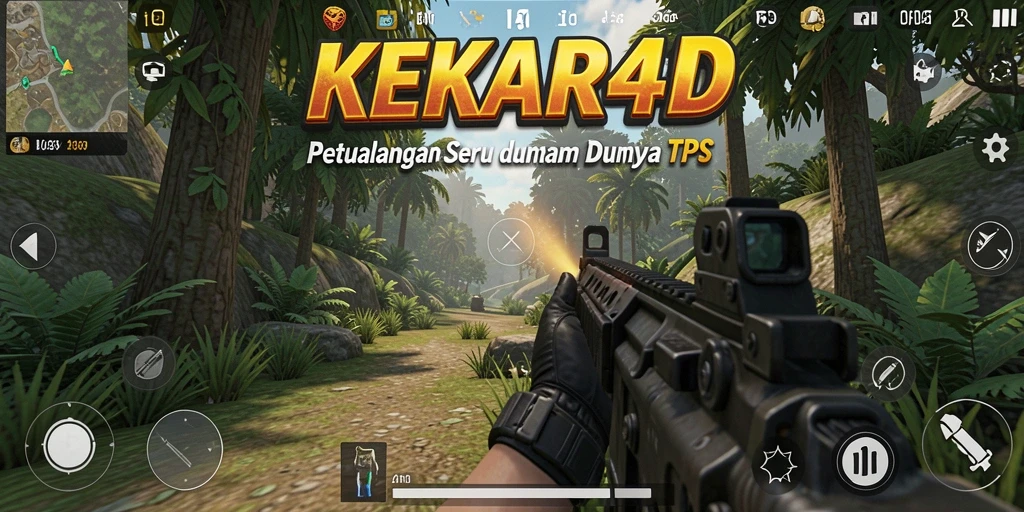 Tampilan gameplay KEKAR4D yang menegangkan di medan pertempuran.