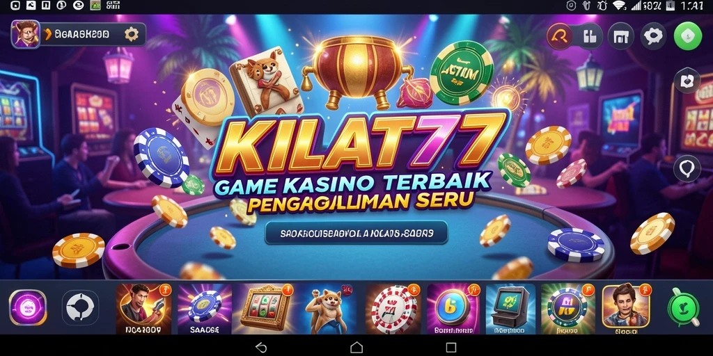Tampilan menarik dari gameplay Kasino KILAT77 yang mendebarkan.