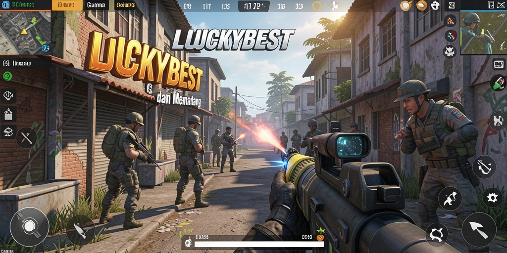 Tampilan gameplay mendebarkan di LUCKYBEST.