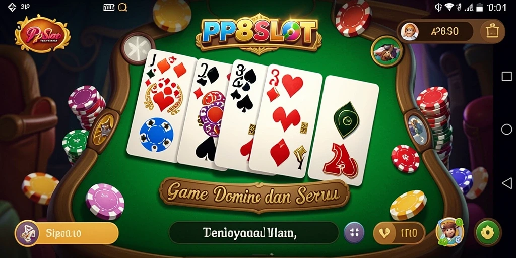 Screenshot gameplay PP8SLOT yang menampilkan aksi seru dalam permainan Domino.