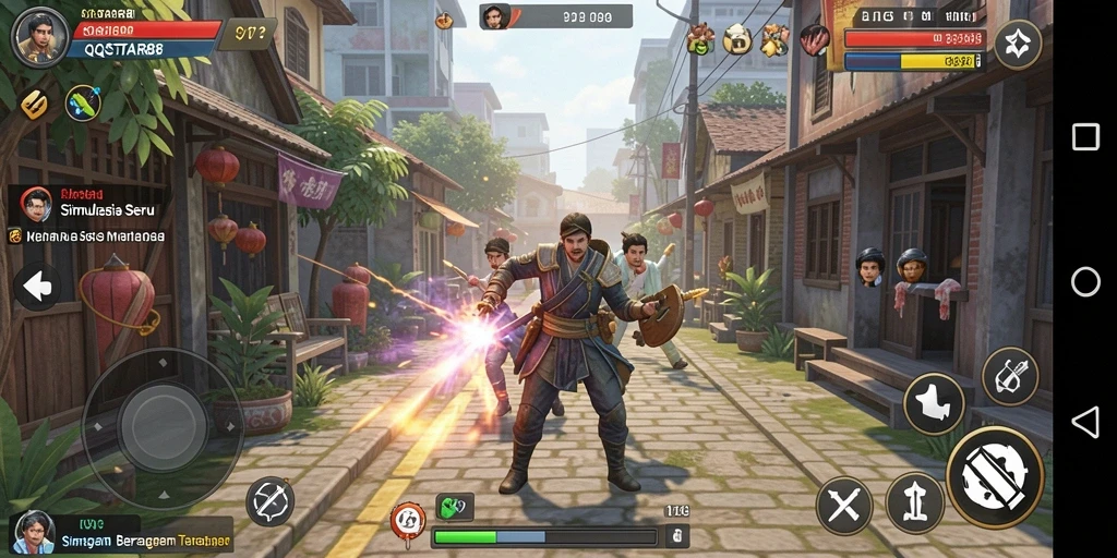 Tampilan gameplay QQSTAR88 yang menarik dan penuh aksi.