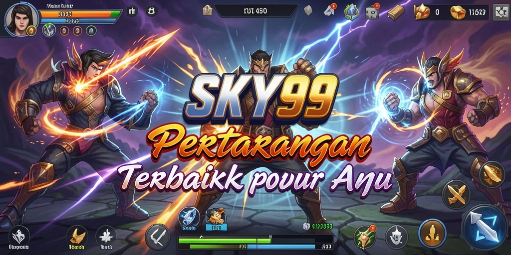 Tampilan gameplay SKY99 yang epik dalam pertarungan seru.