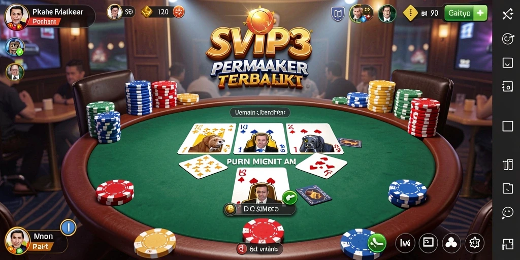 Tampilan gameplay SVIP3 yang mendebarkan dan interaktif.