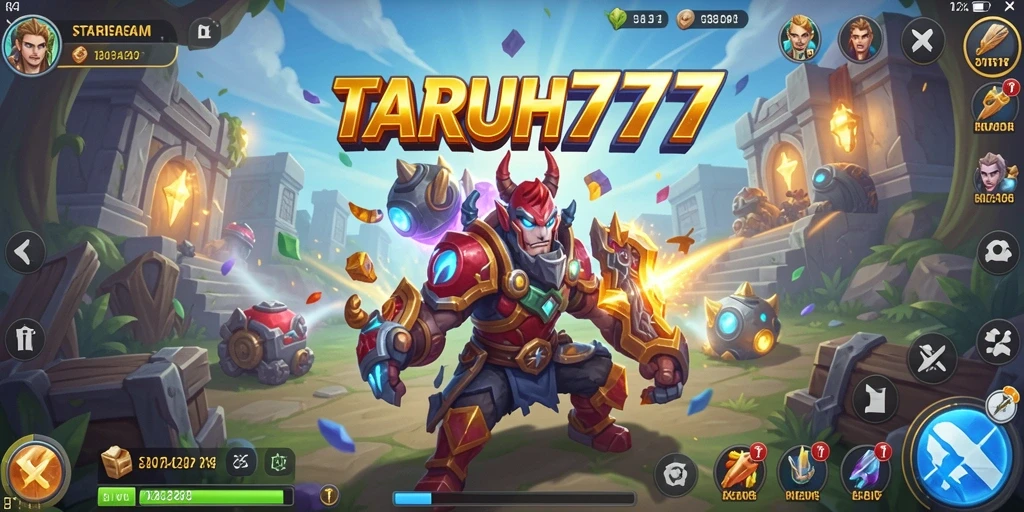 Tampilan gameplay TARUH777 yang mengasyikkan dalam pertempuran strategi.