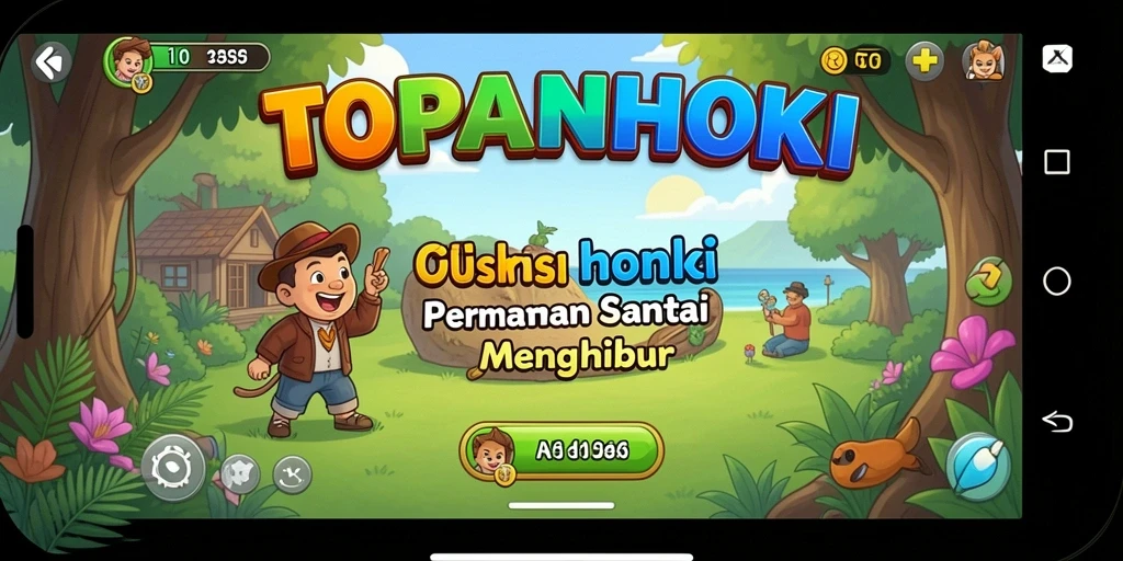 Tangkapan layar gameplay TOPANHOKI yang penuh warna dan menarik.
