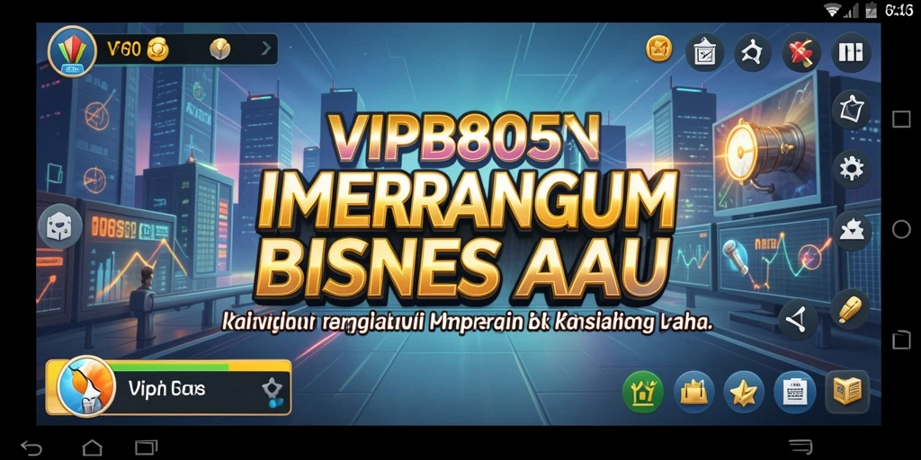 Screenshot gameplay VIP805 yang menunjukkan manajemen bisnis Tycoon.