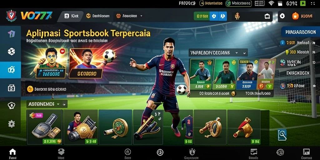 Tampilan menarik dari gameplay Sportsbook VO777 yang menampilkan taruhan langsung.